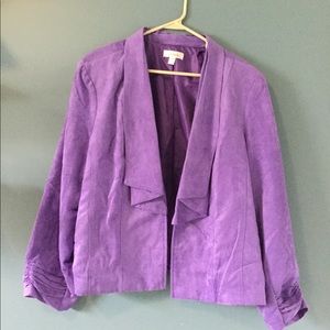 Suede blazer